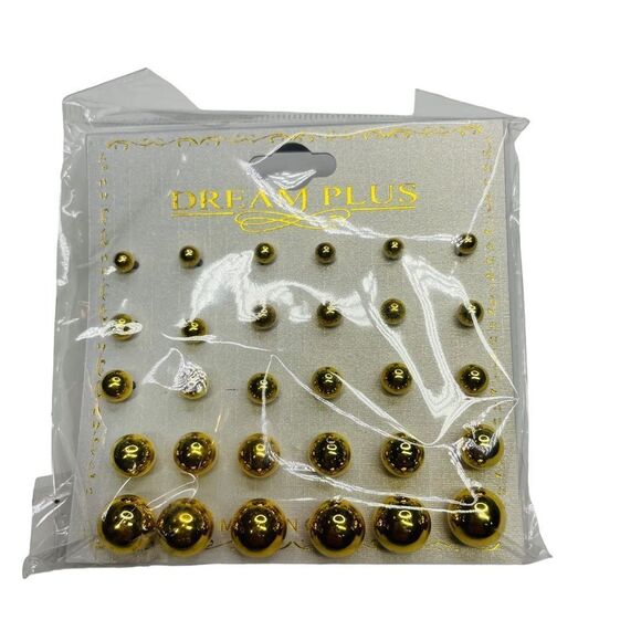 10/$25🦋 Dream Plus 15 Pairs of Gold Stud Earrings - Picture 2 of 7